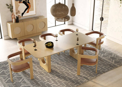 Gold Aura Dining Table Set