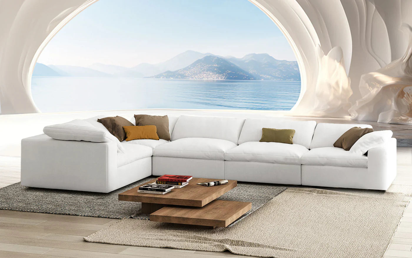 Zephyrus Modern Motion Sectional Sofa