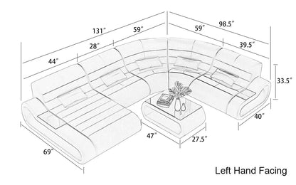 Wanning LED Sectional