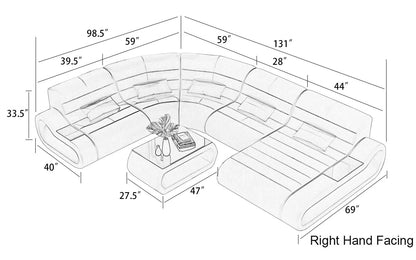 Wanning LED Sectional