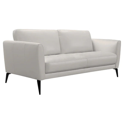 Hope Modern Gray Leather Sofa