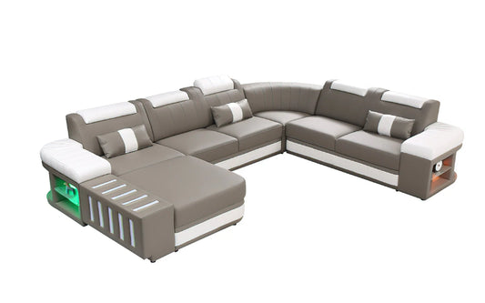 Luminous Comfort Modern LED Sectional