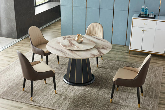 Opulent Harmony Marble Dining Set