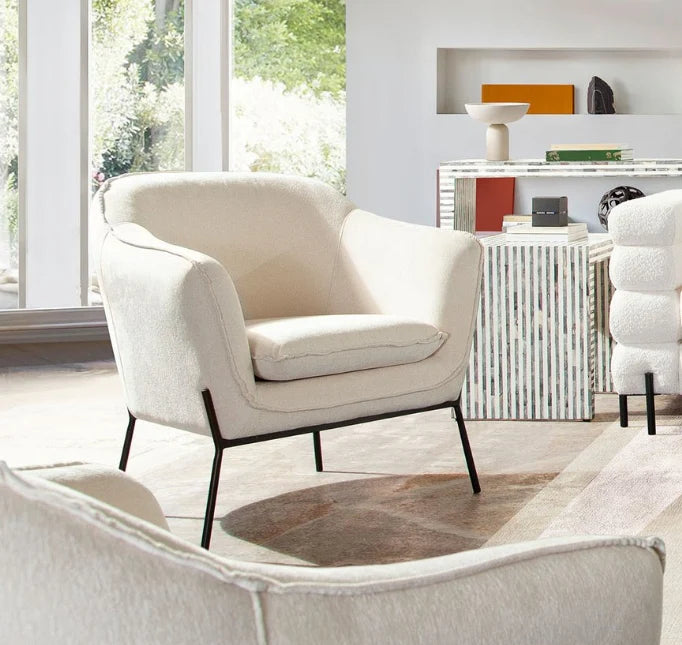 Modern Charcoal Accent Chair